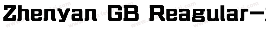 Zhenyan GB Reagular字体转换